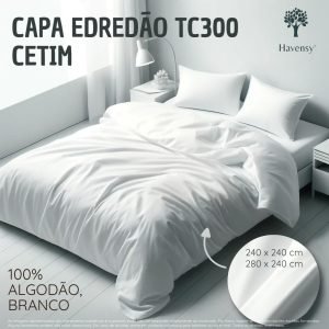 Capa de edredão TC300 cetim