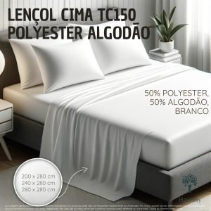 Lençol TC150 polyester-algodão