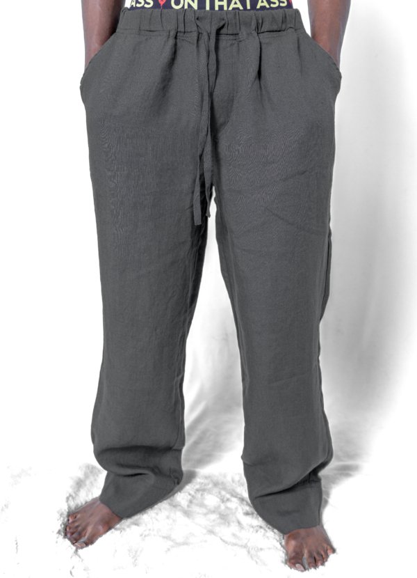 Calça Linho Cinza Homem - Image 3
