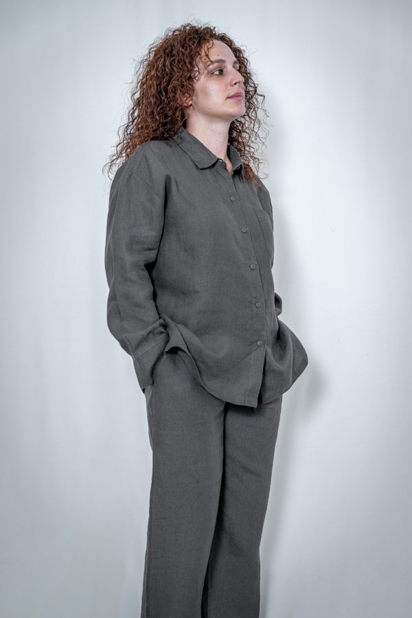 Calça Linho Cinza Mulher - Image 4