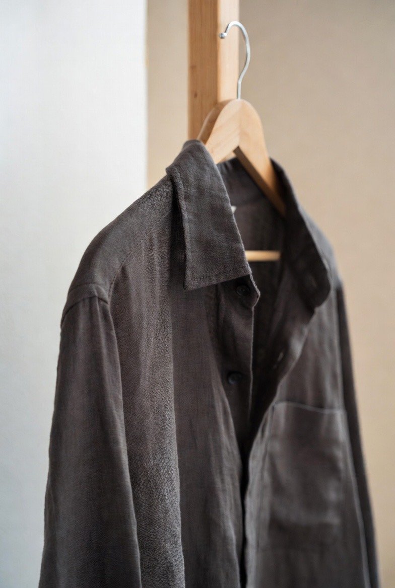 Camisa Linho Cinza Mulher - Image 7