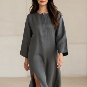 Vestido Linho Mulher