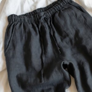 Calça Linho Cinza Homem