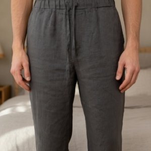 IMG_4008 Calça Linho Cinza Homem